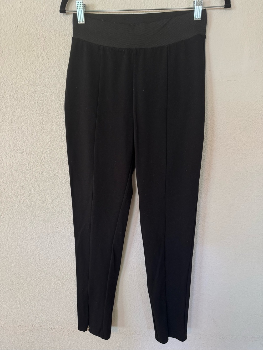 Banana Republic Black Ribbed Short-Sleeve Top